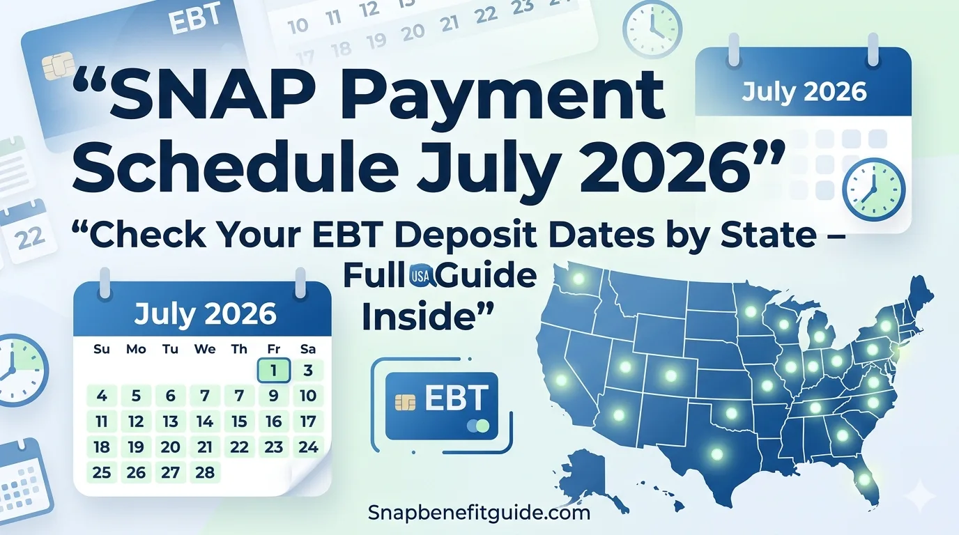 Ebt payment schedule july 2026