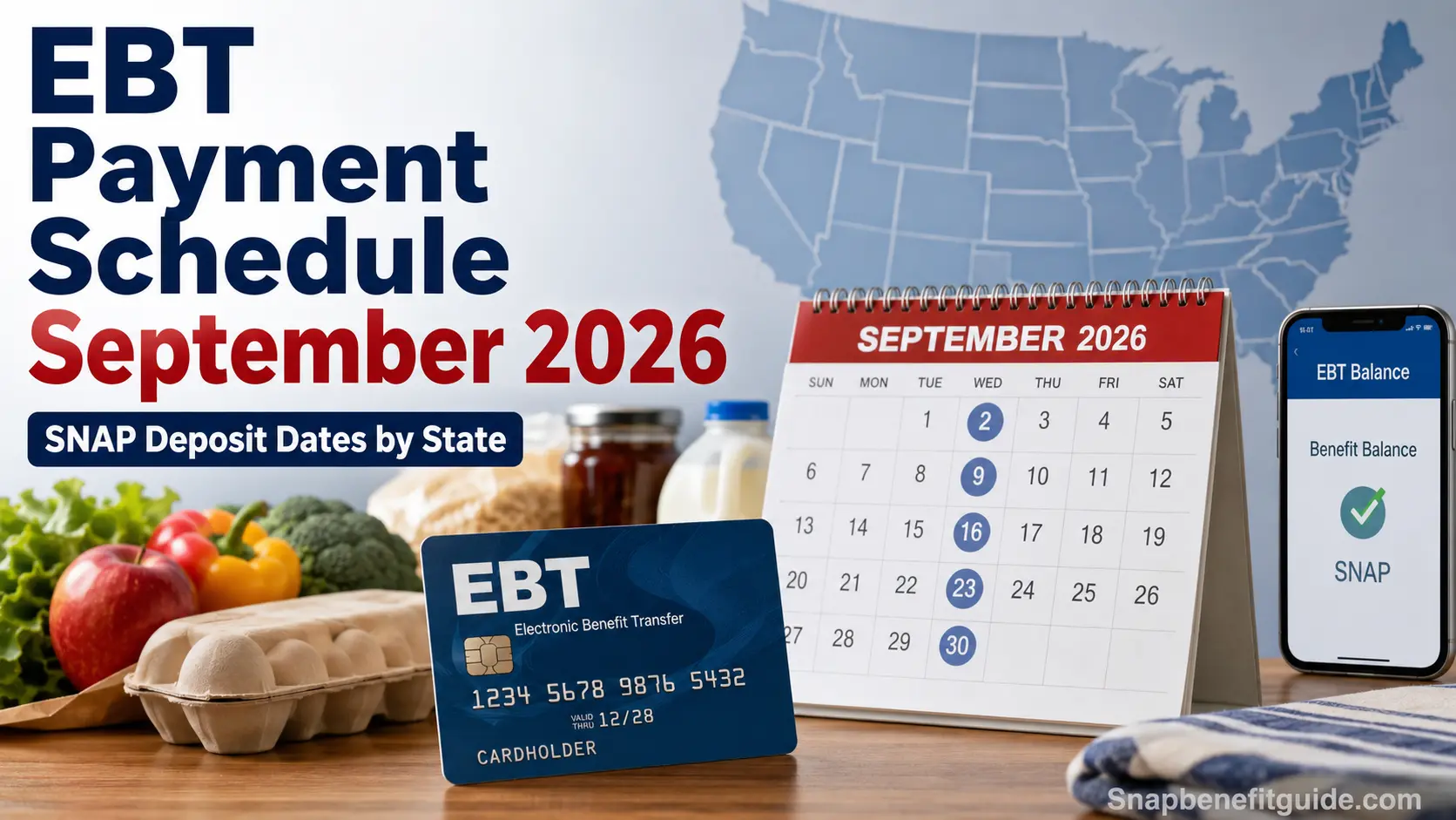 Food Stamp Payment Schedule September 2026
