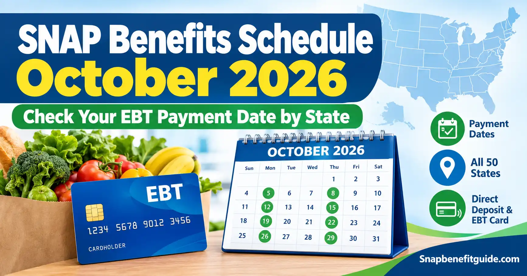 Food Stamp Payment Schedule October 2026