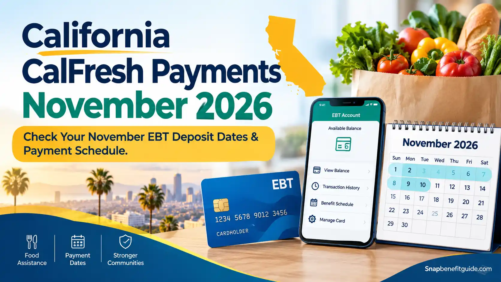 Calfresh EBT Payments Nov 2026