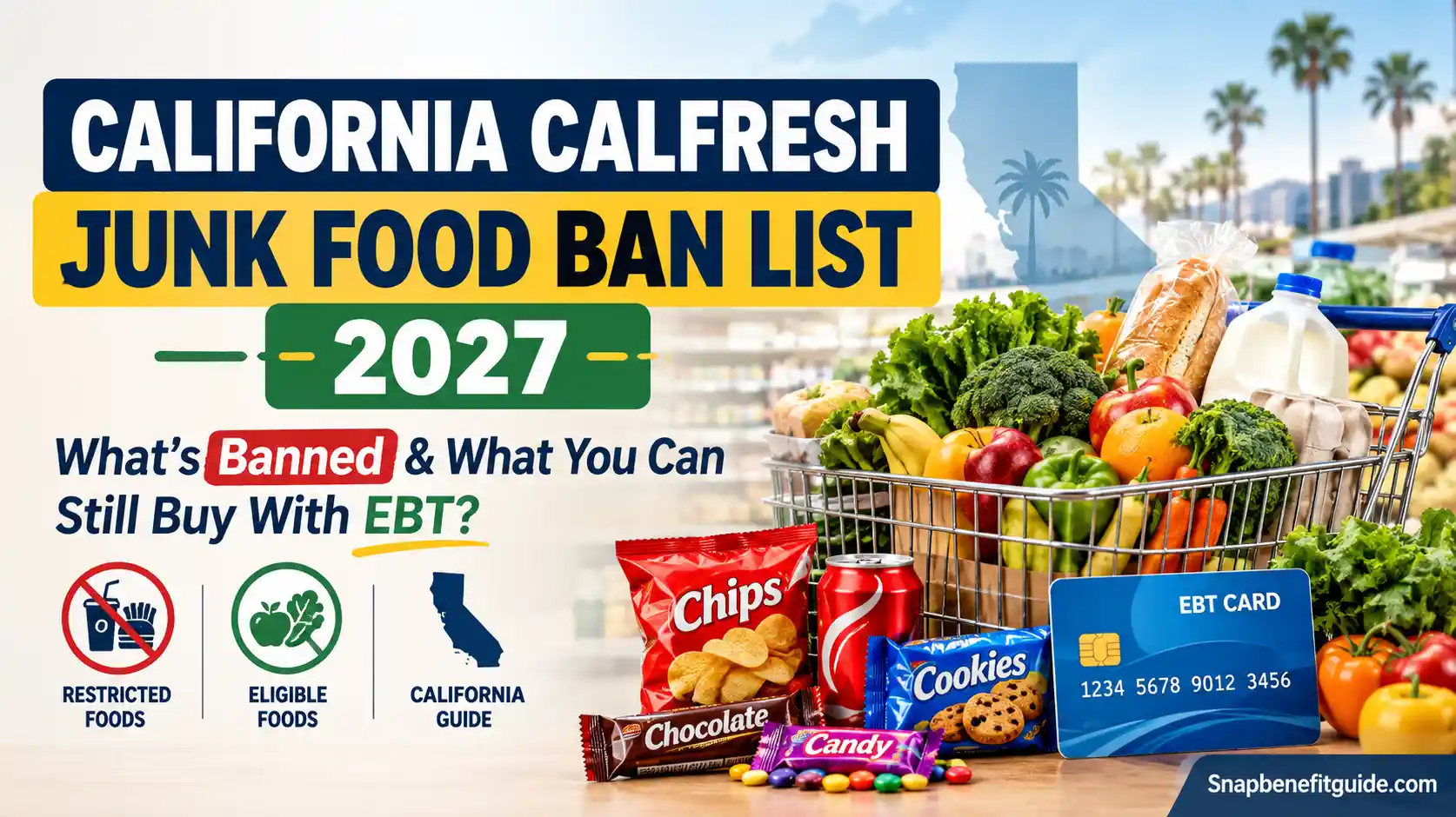 California Food Stamps Junk Food Ban 2027